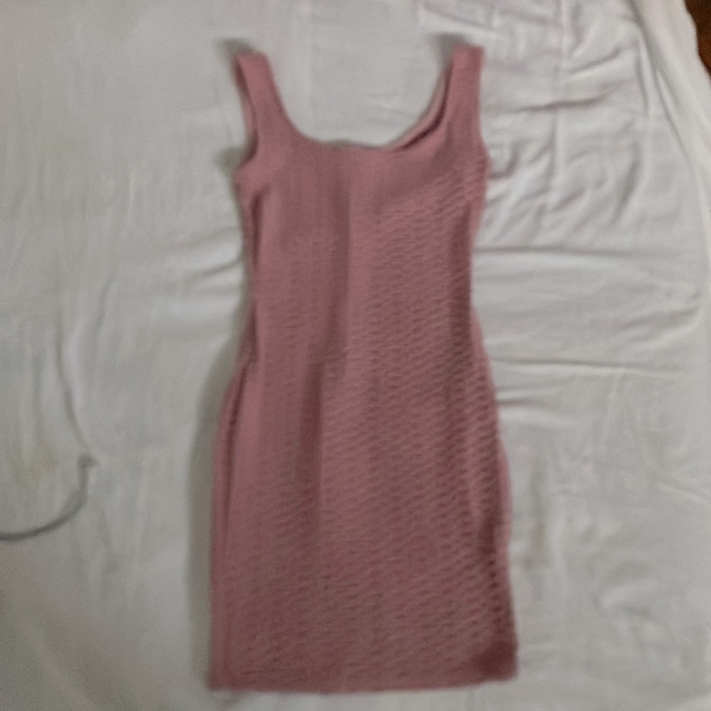 baige pink dress